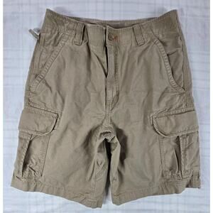 LL Bean Allagash Cargo Ripstop Shorts Mens Hiking Outdoors Item 503740 Tan 31